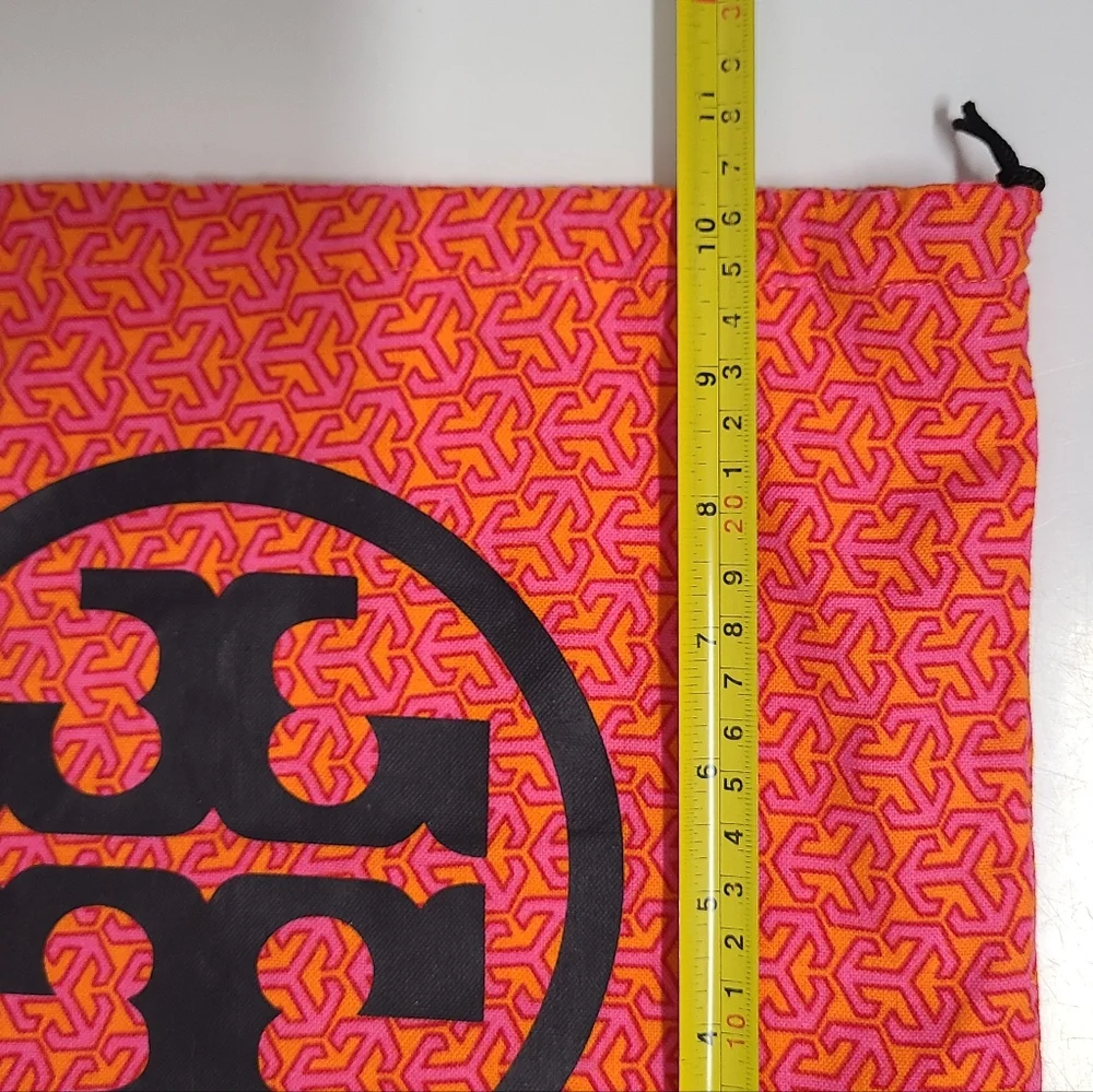 Tory Burch Pink and Orange Print Dust Bag Cover